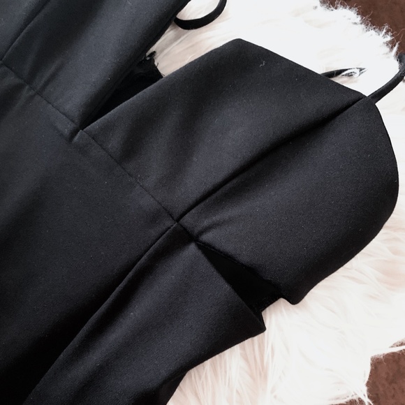 Windsor V-Neck Slit Black Party Dress NWT - Picture 2 of 5